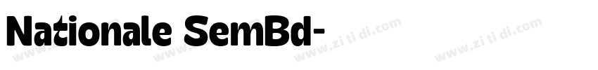Nationale SemBd字体转换